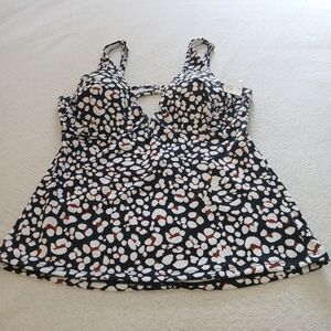 NWT Sz.L Womens Jessica Simpson Tankini Top